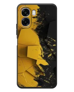 Чехол для OPPO A6x с картинкой «Золотые осколки геометрии»