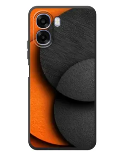 Чехол для OPPO A6x с картинкой «Геометрия оранжевых кругов»