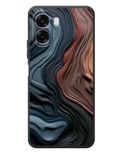 Чехол для OPPO A6x с картинкой «Цветные волны каньона»