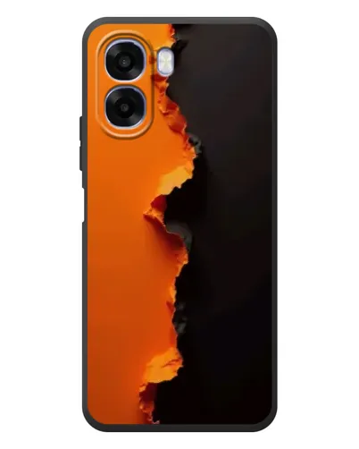 Чехол для OPPO A6x с картинкой «Оранжевый разлом»