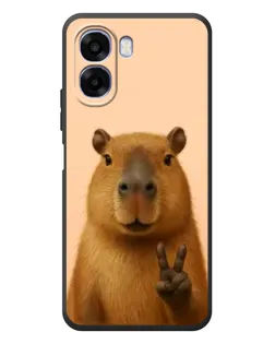 Чехол для OPPO A6x с картинкой «Капибара виктория»
