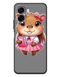 Чехол для OPPO A6x с картинкой «Девочка капибара»