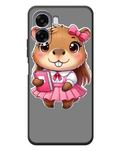 Чехол для OPPO A6x с картинкой «Девочка капибара»