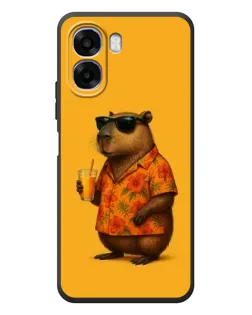 Чехол для OPPO A6x с картинкой «Капибара на отдыхе»