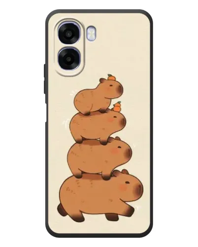 Чехол для OPPO A6x с картинкой «Башня из капибар»