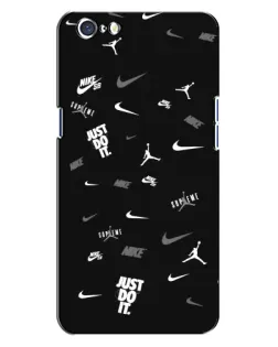 Чехол для OPPO A71 с картинкой «Nike Black Pattern» Чехол для OPPO A71 с картинкой «Nike Black Pattern»