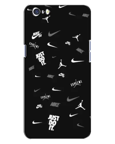 Чехол для OPPO A71 с картинкой «Nike Black Pattern» Чехол для OPPO A71 с картинкой «Nike Black Pattern»