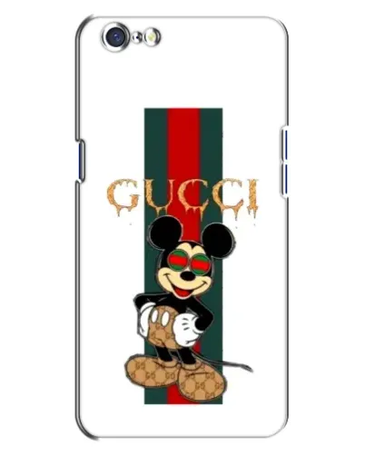 Чохол для OPPO A71 з картинкою «Міккі Маус Gucci — смуги»