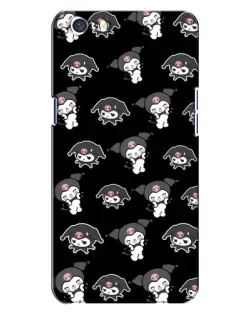 Чохол для OPPO A71 з картинкою «Чорний паттерн Kuromi»