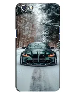 Чохол для OPPO A71 з картинкою «BMW у зимовому лісі»