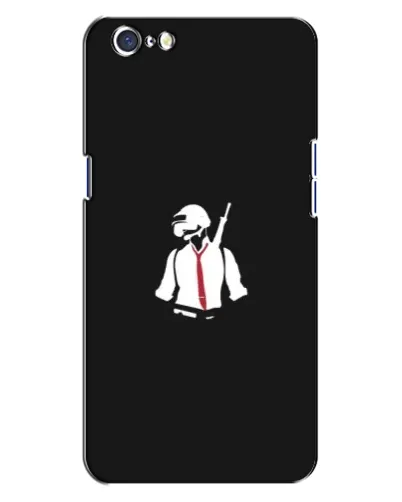 Чехол для OPPO A71 с картинкой «PUBG — силуэт воина»