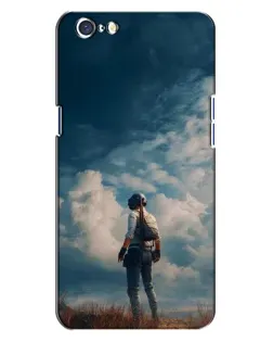 Чехол для OPPO A71 с картинкой «Герой PUBG на скале»