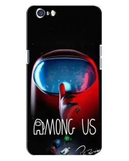 Чохол для OPPO A71 з картинкою «Червоний імпостер — макро»