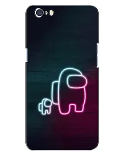 Чохол для OPPO A71 з картинкою «Among Us неон-арт»