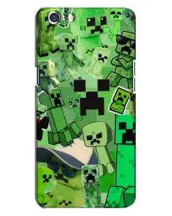 Чохол для OPPO A71 з картинкою «Кріпери Minecraft»