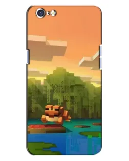 Чохол для OPPO A71 з картинкою «Майнкрафт захід сонця»