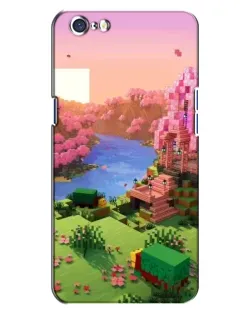 Чохол для OPPO A71 з картинкою «Рожеве дерево Minecraft»