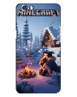 Чохол для OPPO A71 з картинкою «Зимовий Minecraft»