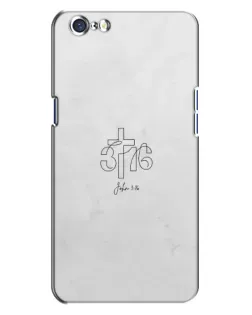 Чехол для OPPO A71 с картинкой «Иоанна 3:16 Крест»