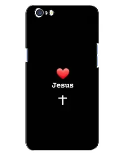 Чехол для OPPO A71 с картинкой «Сердце - Jesus»