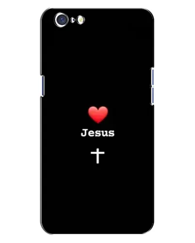 Чехол для OPPO A71 с картинкой «Сердце - Jesus»