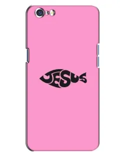 Чехол для OPPO A71 с картинкой «Розовый символ  Jesus»