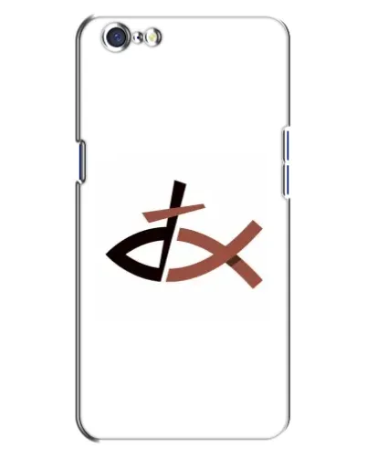 Чехол для OPPO A71 с картинкой «Рыба и крест»