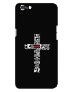 Чехол для OPPO A71 с картинкой «Текстовый крест»