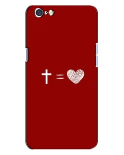 Чехол для OPPO A71 с картинкой «Уравнение любви»