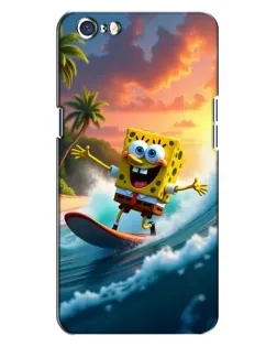 Чохол для OPPO A71 з картинкою «Губка Боб серфінгіст»