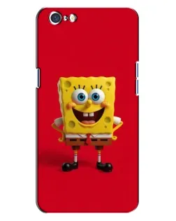 Чохол для OPPO A71 з картинкою «Спанч Боб на червоному»
