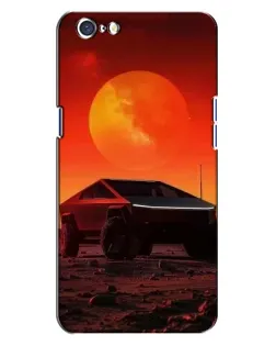Чехол для OPPO A71 с картинкой «Cybertruck на Марсе»