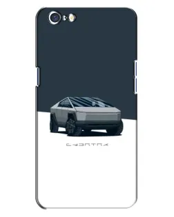 Чехол для OPPO A71 с картинкой «Серебристый Cybertruck Tesla»