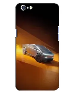 Чехол для OPPO A71 с картинкой «Cybertruck в пустыне»