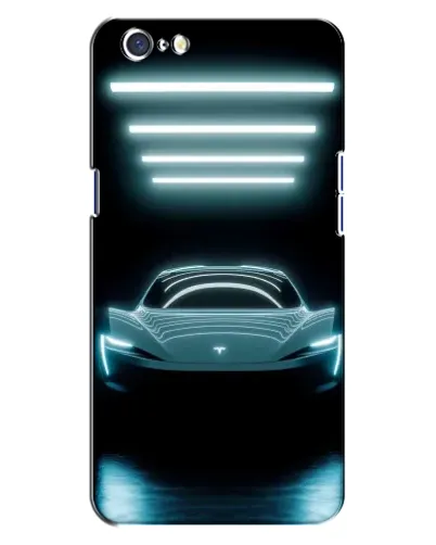 Чехол для OPPO A71 с картинкой «Tesla в неоне» Чехол для OPPO A71 с картинкой «Tesla в неоне»