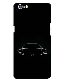 Чехол для OPPO A71 с картинкой «Mercedes — силуэт авто»