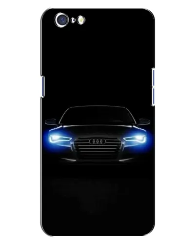 Чехол для OPPO A71 с картинкой «Audi в неоне»