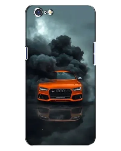 Чехол для OPPO A71 с картинкой «Audi в облаках дыма»