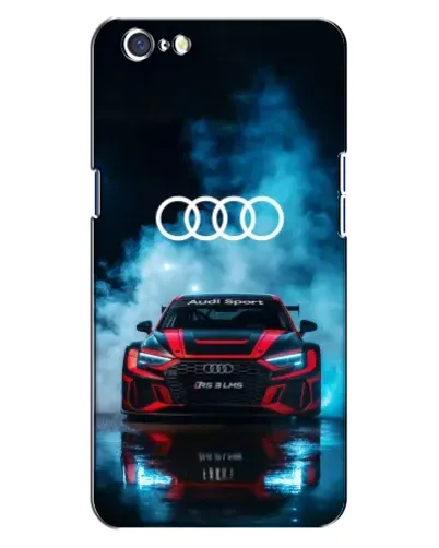 Чехол для OPPO A71 с картинкой «Audi Sport — неон»