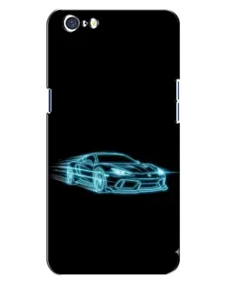 Чохол для OPPO A71 з картинкою «Неоновий контур Lamborghini»