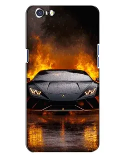 Чохол для OPPO A71 з картинкою «Lamborghini у вогні»