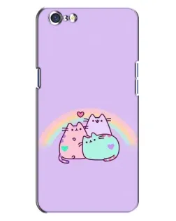 Чохол для OPPO A71 з картинкою «Веселкові Пушини»
