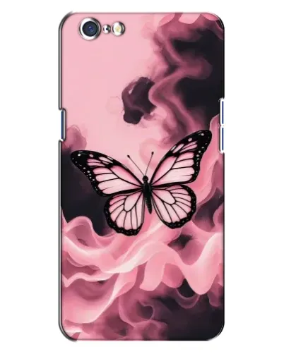 Чехол для OPPO A71 с картинкой «Бабочка в дыму»