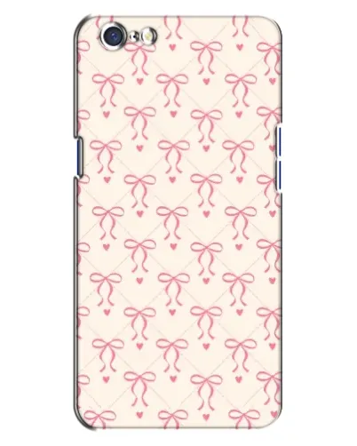 Чехол для OPPO A71 с картинкой «Розовые бантики Coquette»