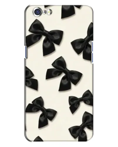 Чехол для OPPO A71 с картинкой «Черные бантики»