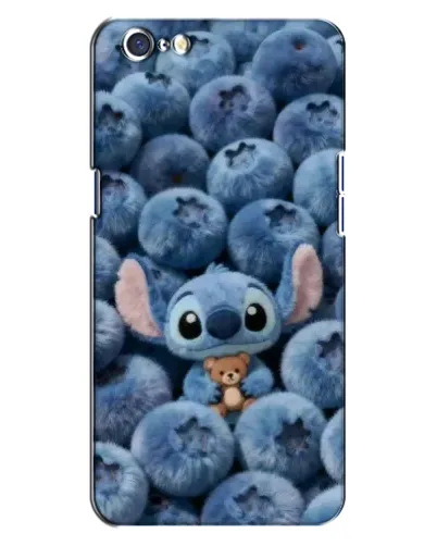 Чехол для OPPO A71 с картинкой «Стич и голубика»