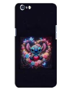 Чехол для OPPO A71 с картинкой «Stitch в цветах»