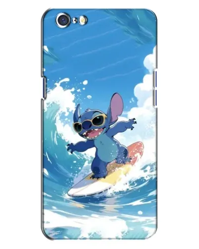 Чехол для OPPO A71 с картинкой «Стич на волне»