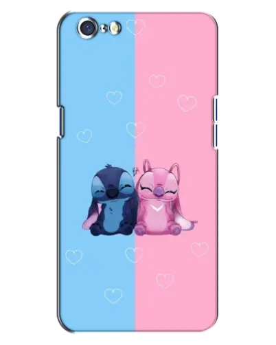 Чехол для OPPO A71 с картинкой «Stitch и Angel Love»