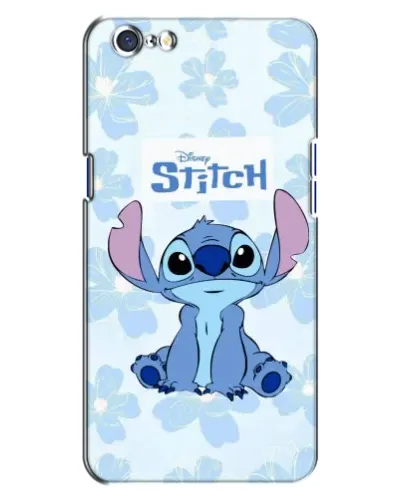 Чехол для OPPO A71 с картинкой «Stitch среди цветов»